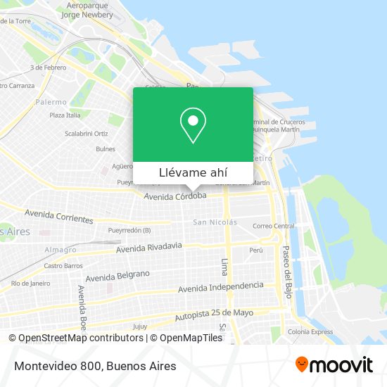 Mapa de Montevideo 800