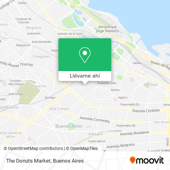 Mapa de The Donuts Market