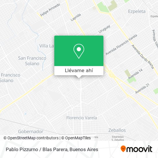 Mapa de Pablo Pizzurno / Blas Parera