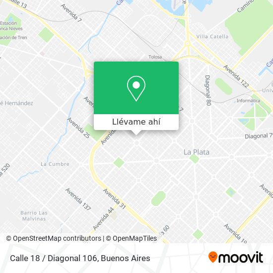 Mapa de Calle 18 / Diagonal 106