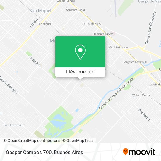 Mapa de Gaspar Campos 700