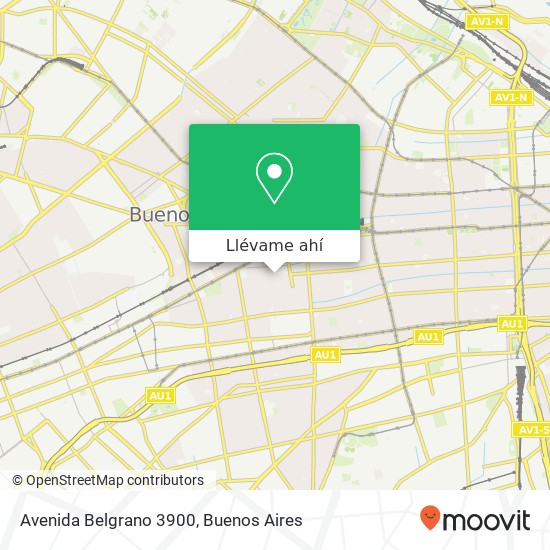 Mapa de Avenida Belgrano 3900