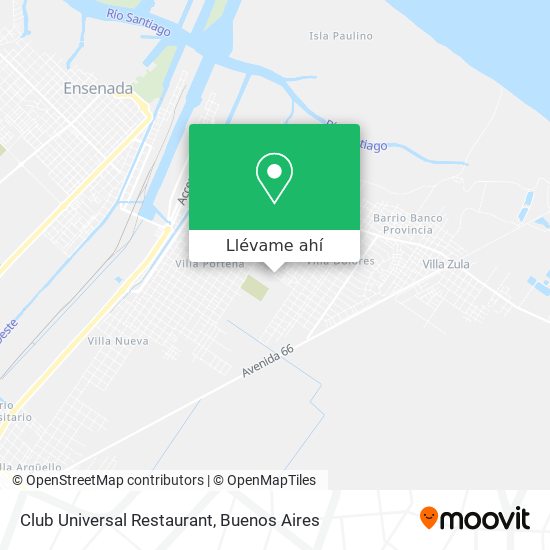 Mapa de Club Universal Restaurant
