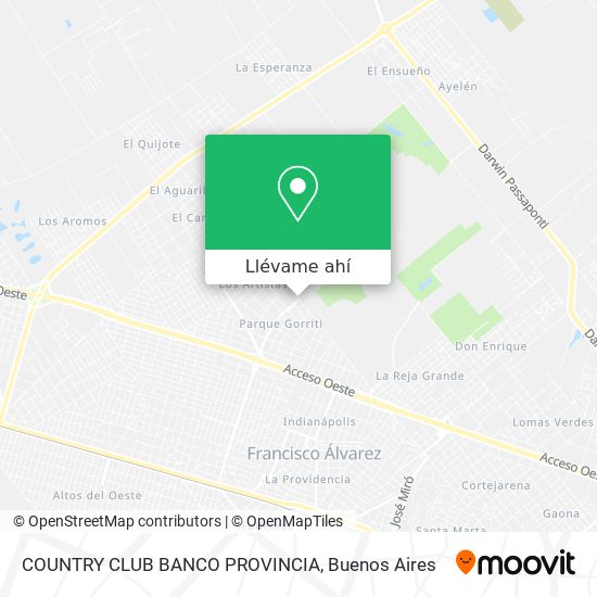 Mapa de COUNTRY CLUB BANCO PROVINCIA