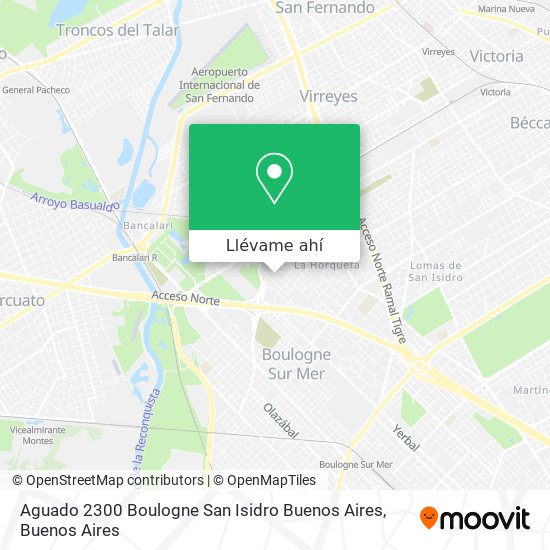 Mapa de Aguado 2300  Boulogne  San Isidro  Buenos Aires