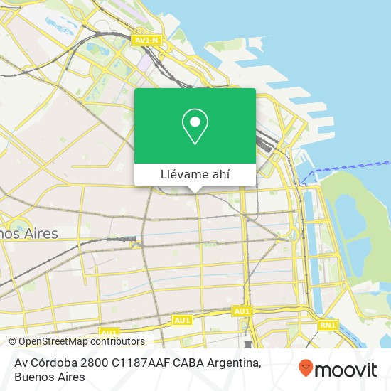 Mapa de Av  Córdoba 2800  C1187AAF CABA  Argentina