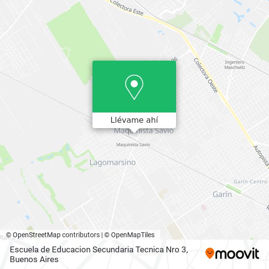 Mapa de Escuela de Educacion Secundaria Tecnica Nro 3