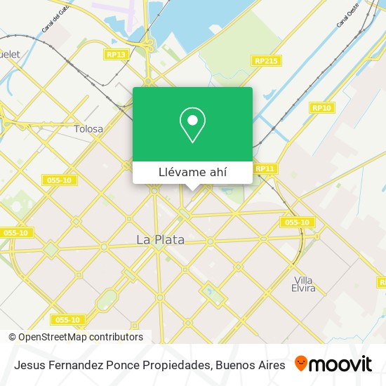 Mapa de Jesus Fernandez Ponce Propiedades