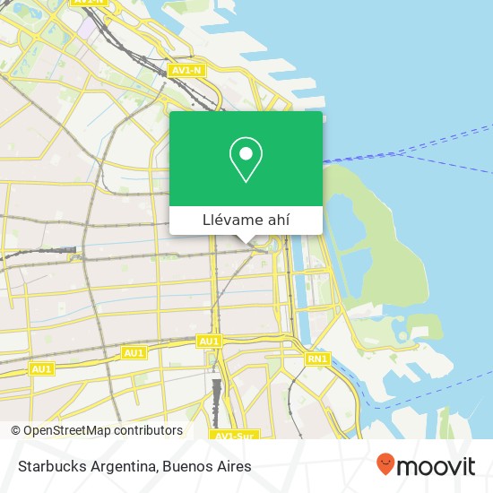 Mapa de Starbucks Argentina