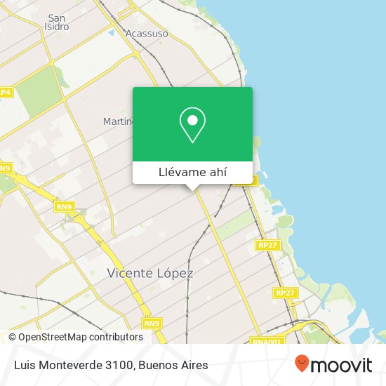 Mapa de Luis Monteverde 3100