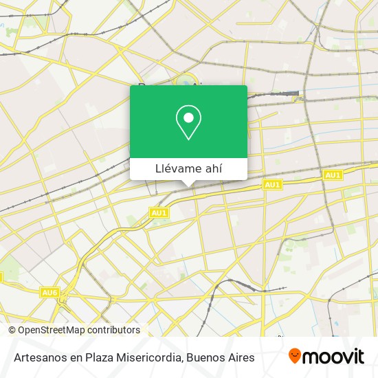 Mapa de Artesanos en Plaza Misericordia