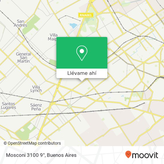 Mapa de Mosconi  3100 9°
