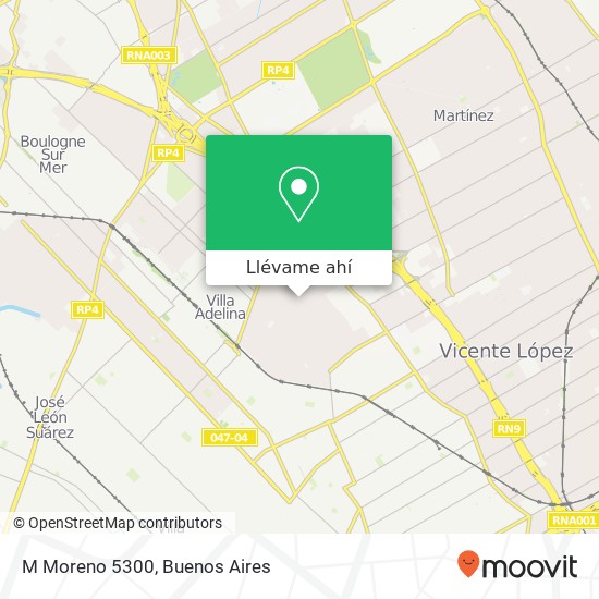 Mapa de M  Moreno 5300