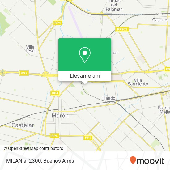 Mapa de MILAN al 2300