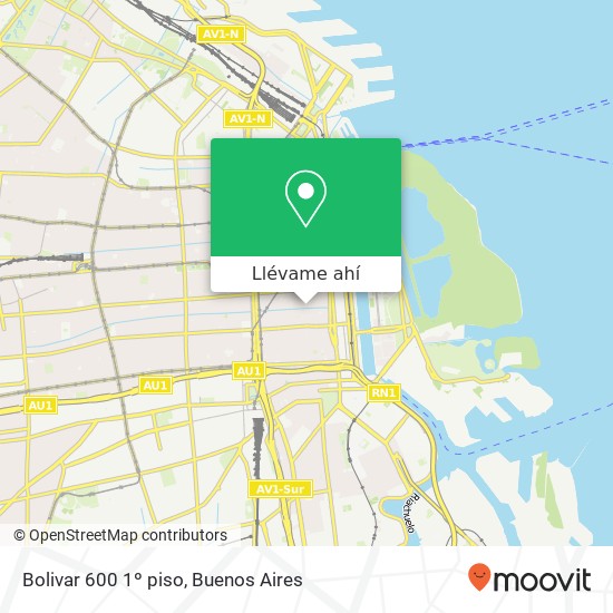 Mapa de Bolivar 600  1º piso