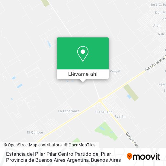 Mapa de Estancia del Pilar  Pilar Centro  Partido del Pilar  Provincia de Buenos Aires  Argentina