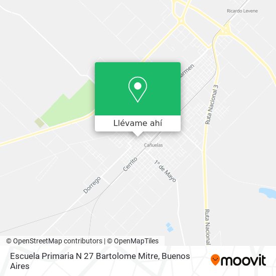 Mapa de Escuela Primaria N 27 Bartolome Mitre