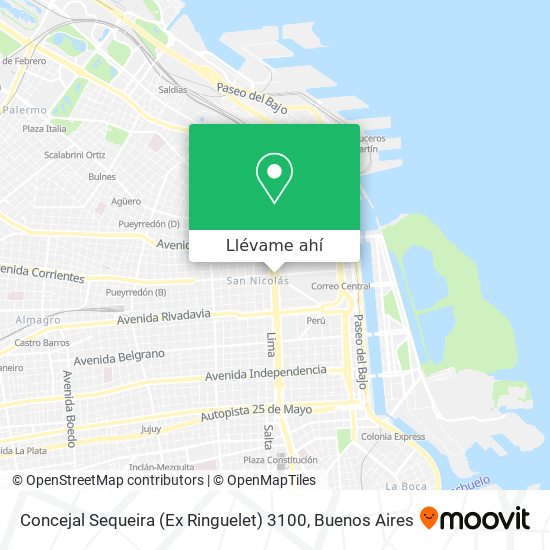 Mapa de Concejal Sequeira (Ex Ringuelet) 3100