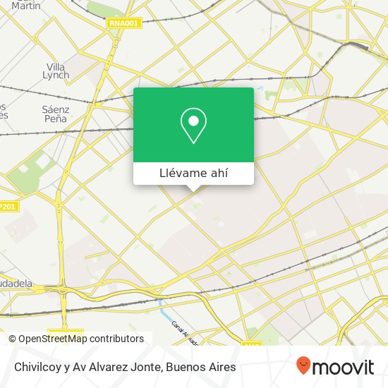 Mapa de Chivilcoy y Av  Alvarez Jonte