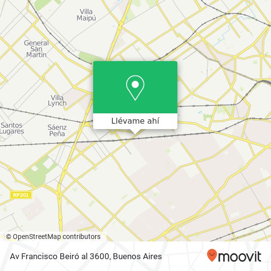 Mapa de Av Francisco Beiró al 3600