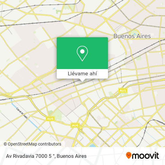 Mapa de Av  Rivadavia 7000  5 °