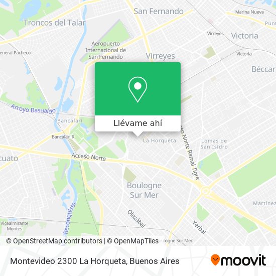 Mapa de Montevideo 2300  La Horqueta