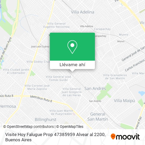 Mapa de Visite Hoy Falugue Prop  47385959 Alvear al 2200