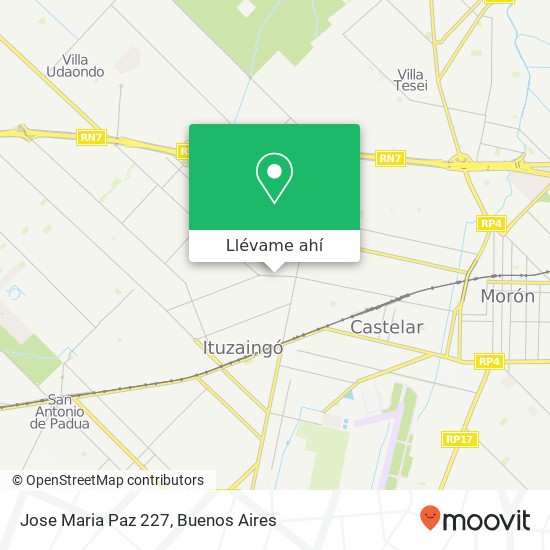Mapa de Jose Maria Paz 227