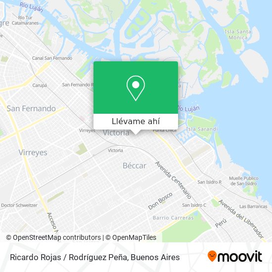 Mapa de Ricardo Rojas / Rodríguez Peña