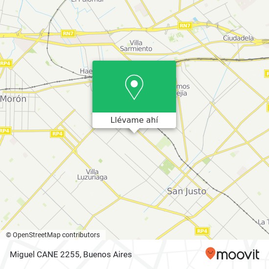 Mapa de Miguel CANE 2255