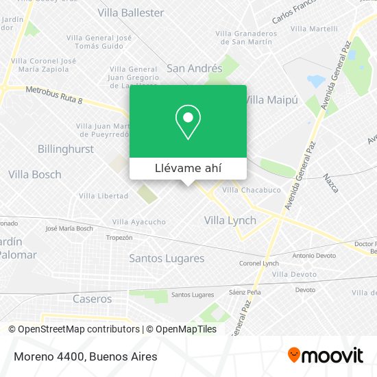 Mapa de Moreno  4400