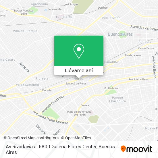 Mapa de Av  Rivadavia al 6800  Galería Flores Center