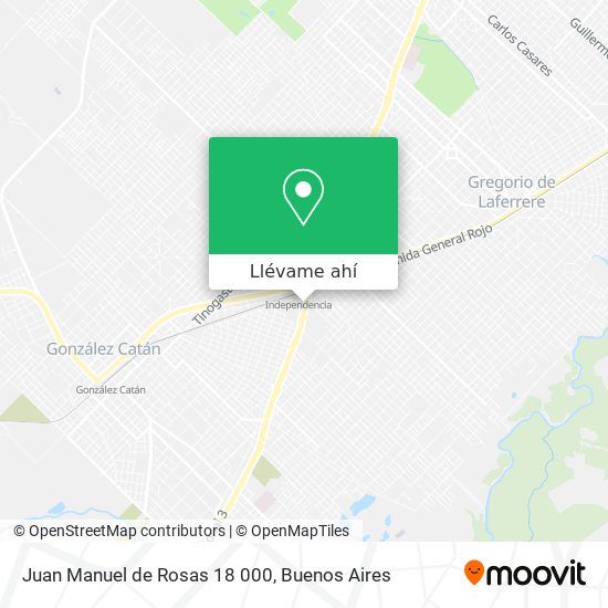 Mapa de Juan Manuel de Rosas 18 000