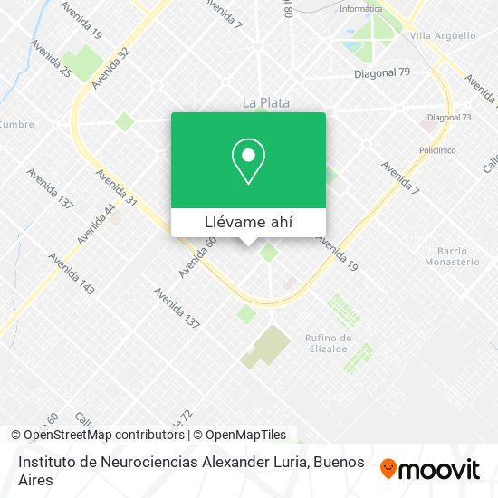 Mapa de Instituto de Neurociencias Alexander Luria