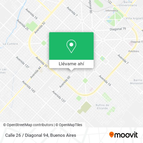 Mapa de Calle 26 / Diagonal 94