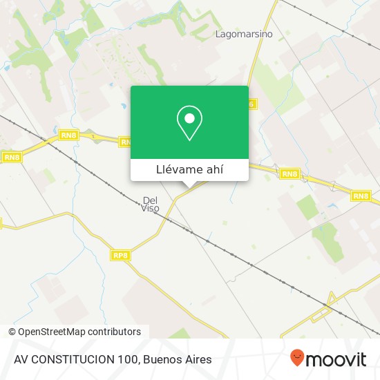 Mapa de AV  CONSTITUCION 100