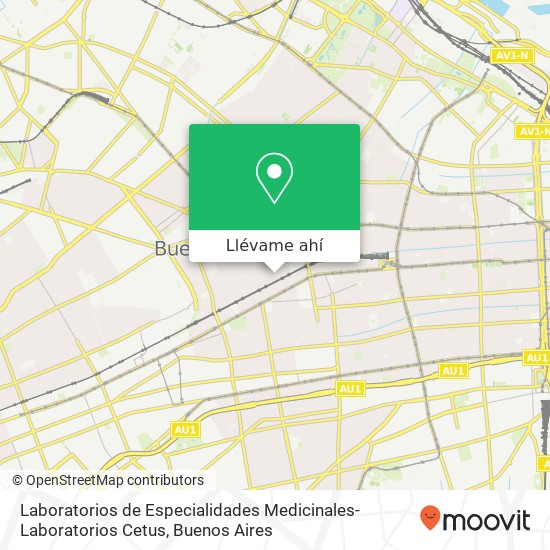 Mapa de Laboratorios de Especialidades Medicinales-Laboratorios Cetus
