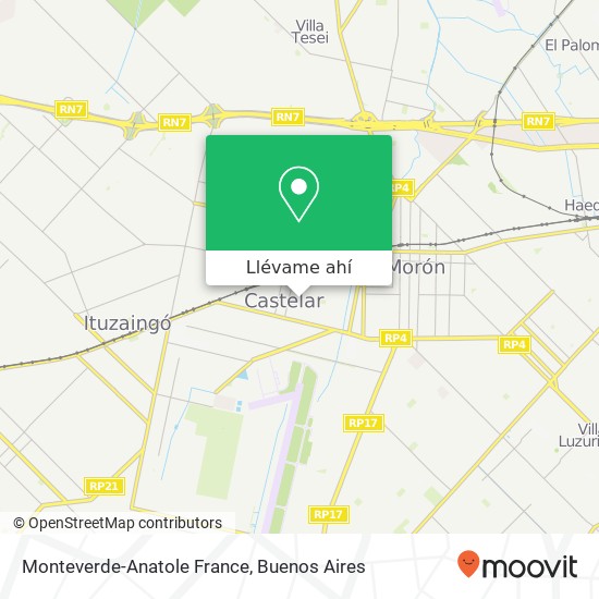 Mapa de Monteverde-Anatole France