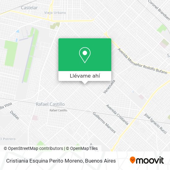 Mapa de Cristiania Esquina Perito Moreno