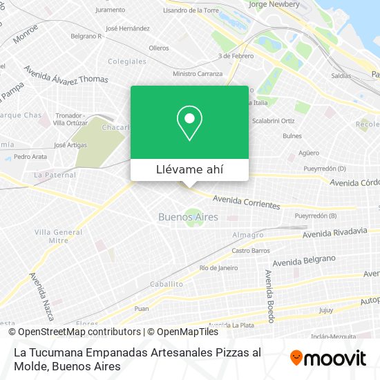 Mapa de La Tucumana Empanadas Artesanales Pizzas al Molde