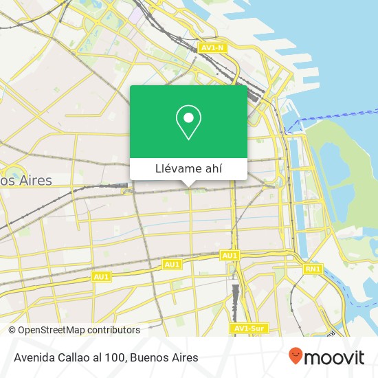 Mapa de Avenida Callao  al 100