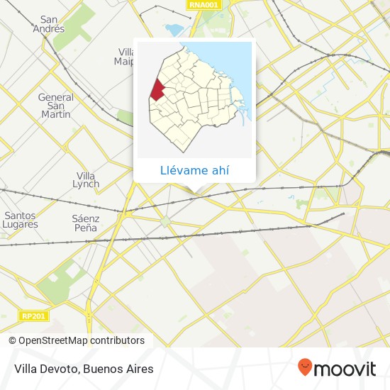 Mapa de Villa Devoto