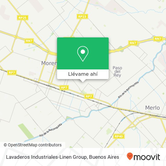 Mapa de Lavaderos Industriales-Linen Group