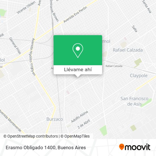 Mapa de Erasmo Obligado 1400