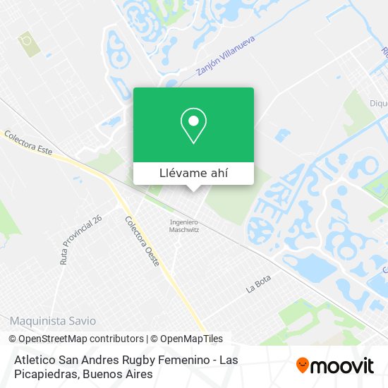 Mapa de Atletico San Andres Rugby Femenino - Las Picapiedras