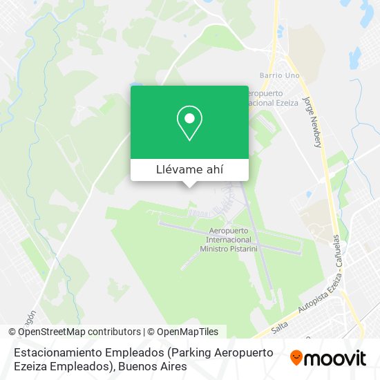 Mapa de Estacionamiento Empleados (Parking Aeropuerto Ezeiza Empleados)