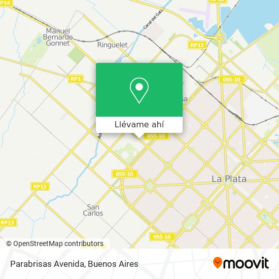 Mapa de Parabrisas Avenida