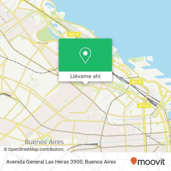 Mapa de Avenida General Las Heras  3900