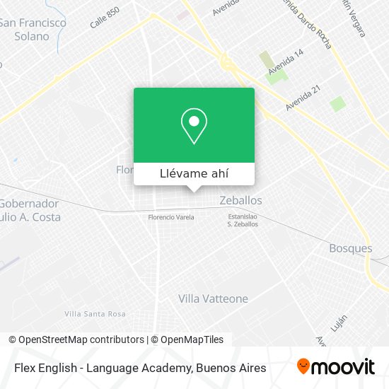 Mapa de Flex English - Language Academy