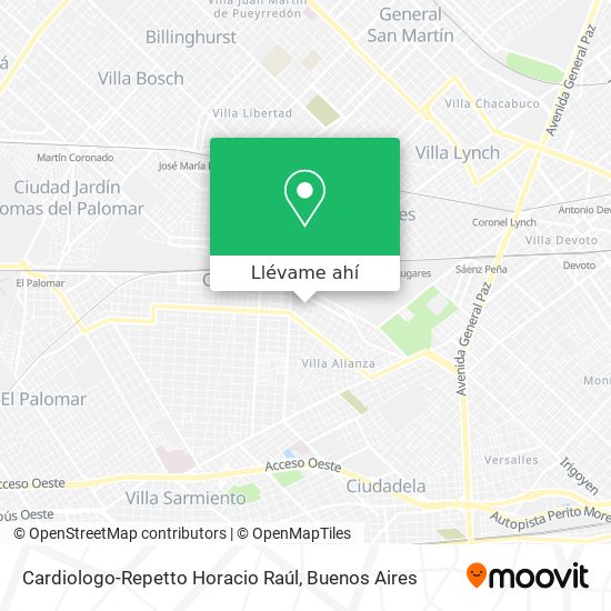 Mapa de Cardiologo-Repetto Horacio Raúl